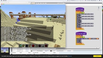 Minecraft pyramid created with Scratch and Scriptcraft
