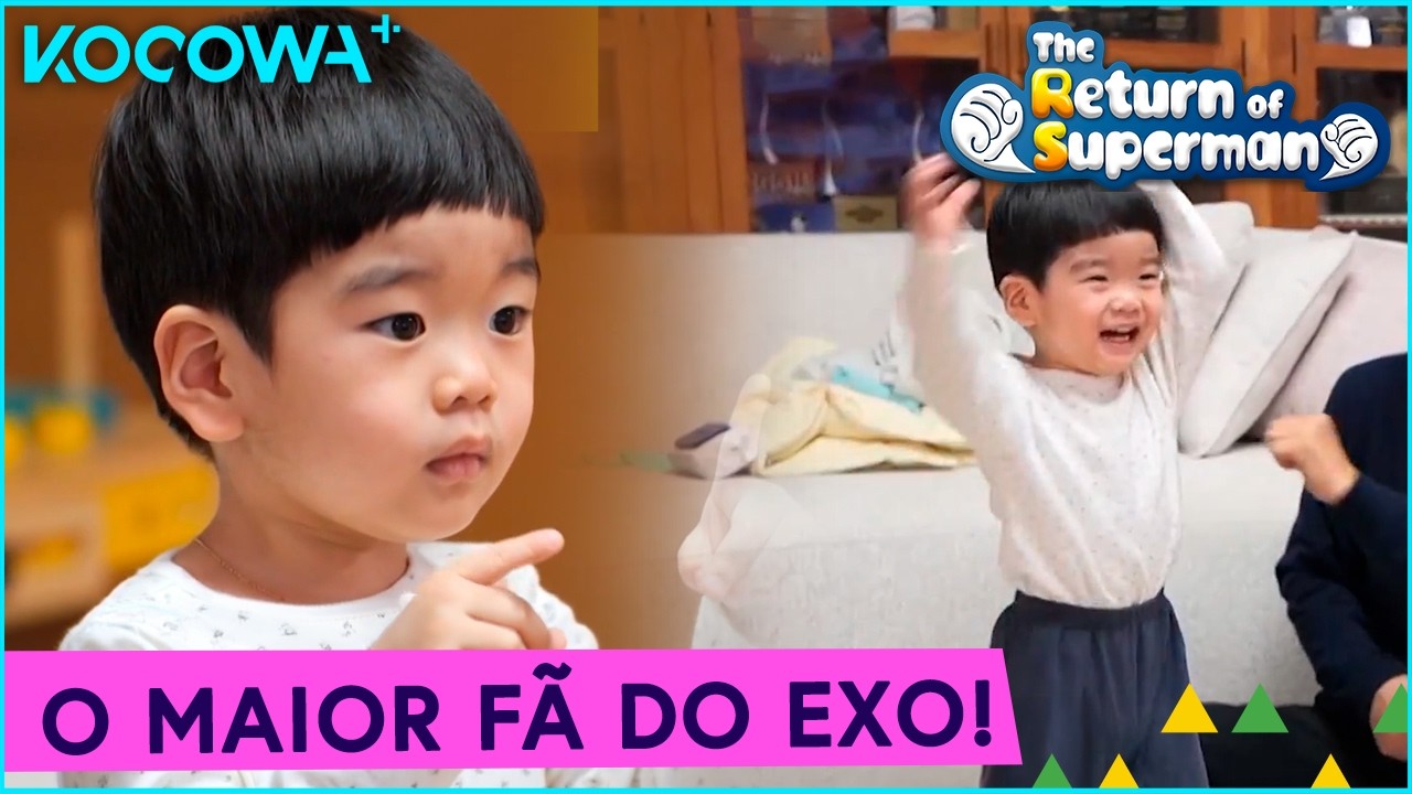 Esse bebê está hipnotizado por “Growl”, do EXO! | O Retorno do Superman Ep 607 | KOCOWA+ [PT-BR]