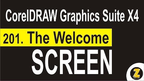 The Welcome Screen | CorelDRAW Graphics Suite X4 - Wuzzzapp