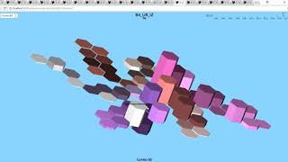 3d Data Visualization of Patented Hex Tessellating structure