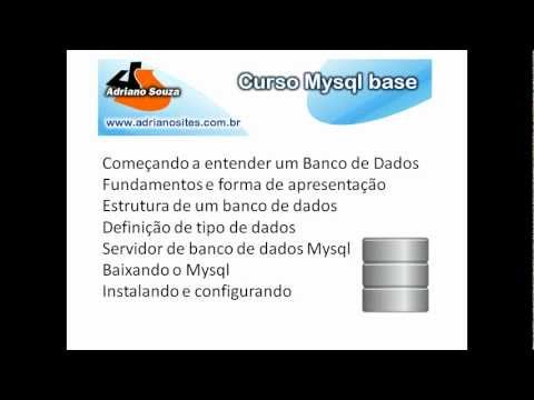 Curso Mysql base aula 1 - introdução