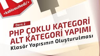 PHP PDO ile Sınırsız Kategori Yapımı İç içe ve Çoklu Kategori Sistemi Ders 2 Klasör Yapısı