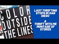 Last Thrifting Stops in San Diego - a Thrift With Me Montage of Stores