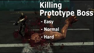 Prototype – Mission 27 - One Thousand Suns - Killing Supreme Hunter at Easy, Medium and Hard Levels