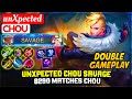 UNXPECTED SAVAGE !!! 8290 MATCHES CHOU DOUBLE GAMEPLAY [ unXpected Chou ] Mobile Legends