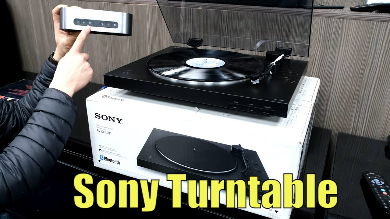 Sony Bluetooth Pre-Amp Turntable PS-LX310BT Unboxing assembly and review  test 