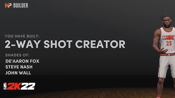 MAKING A 2-WAY SHOT CREATOR | NBA 2K22 NEXT GEN BUILDS
