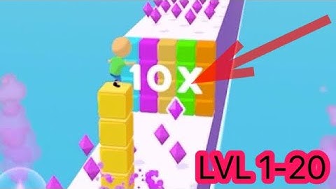 Cube Surfer! - LVL 1-20 - Gameplay Walkthrough