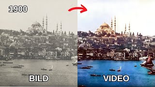 Istanbul 1910 Osmanische Straßen Zum Leben Erweckt