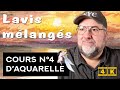 Cours daquarelle pour dbutants n4 lavis mlangs 4k