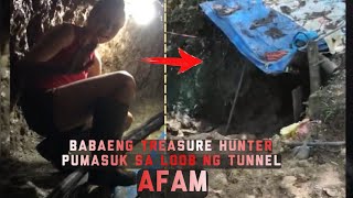 babaeng treasure hunter pumasok sa loob ng tunnel AFAM [japanese treasure]