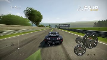 bugatti veyron top speed! 504 kph!  NFS shift 2