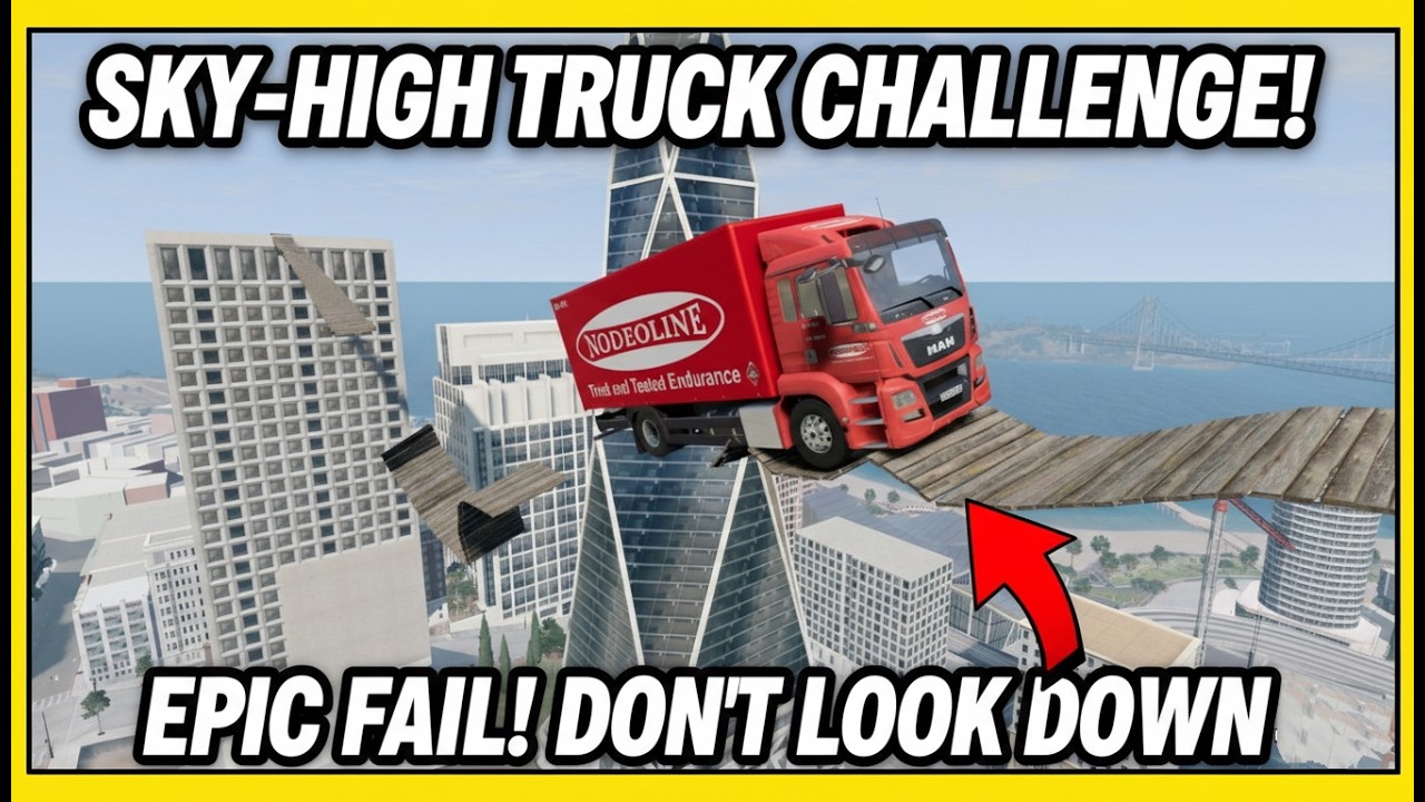 Will It Hold? Heavy Trucks vs Thin Rope Bridge! (BeamNG.drive)