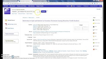 GALILEO Databases Pt.2 VIDEO