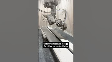 AI powered sandblasting by robots? #surfacefinishing #sandblasting