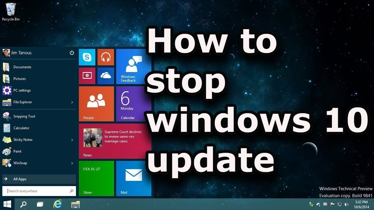How To Stop Windows 10 From Automatically Updates - YouTube