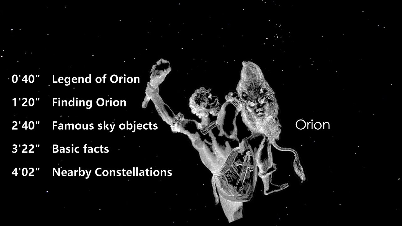 Finding Orion to Learn the Starry Winter Sky