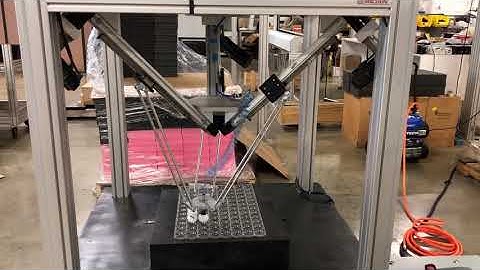 Tribot Delta Style Robot with Belt Drive Actuation