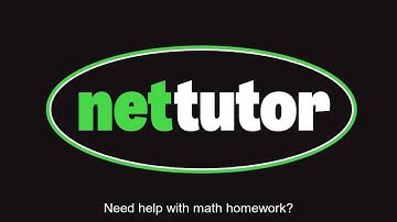 NetTutor®: Bring Your Math Homework to a Tutoring Session
