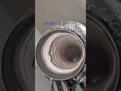 Flexible silenced duct Ø160 installed to reduce noise and improve airflow.