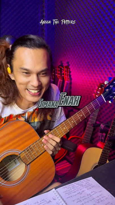 Beli gitar gak include skill, harus latihan dong 😍 gitar akustik premium ATHENA #anggathepotters