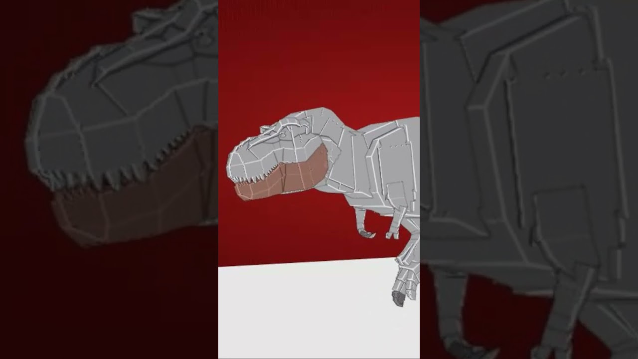 Rebirth rex walking #jurassicblocky #jurassicworldrebirth #fyp #rex