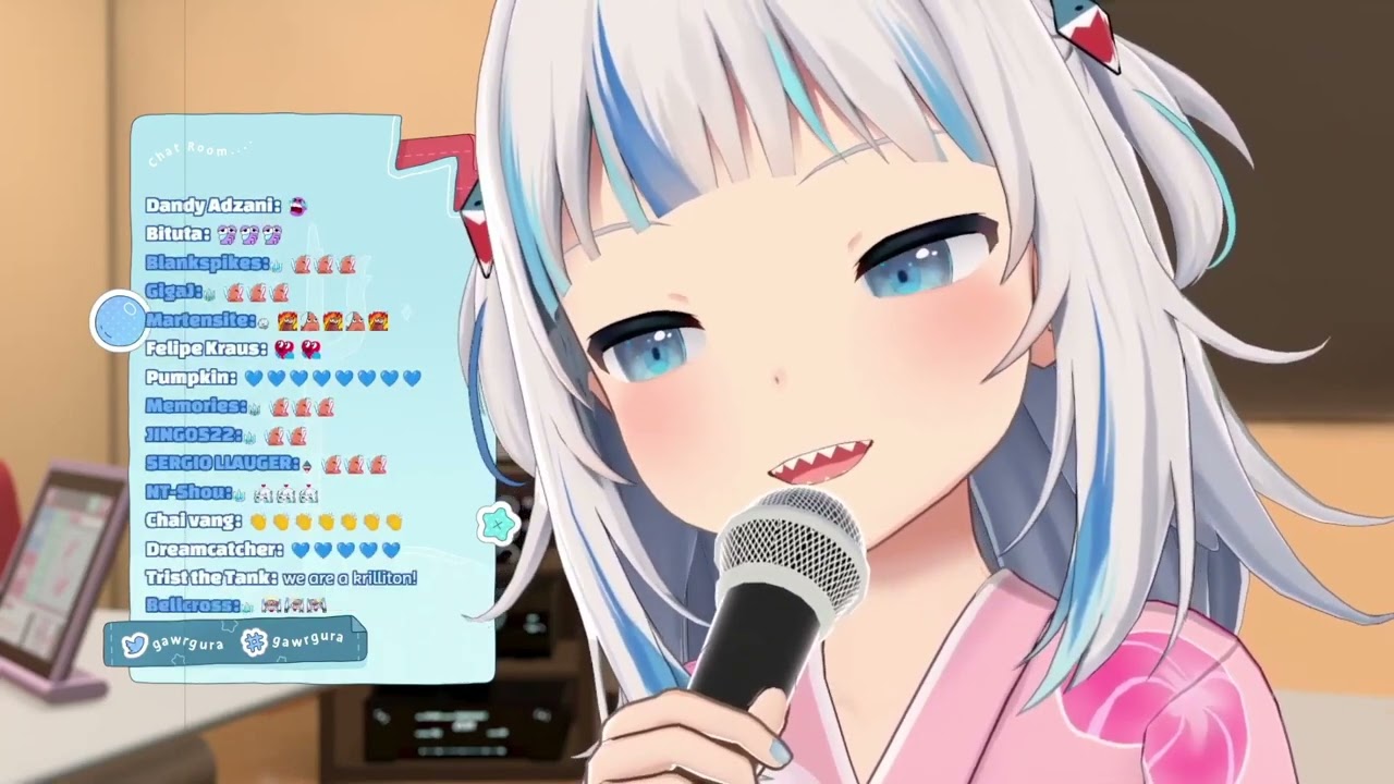 Gawr Gura sings Komm, Süsser Tod