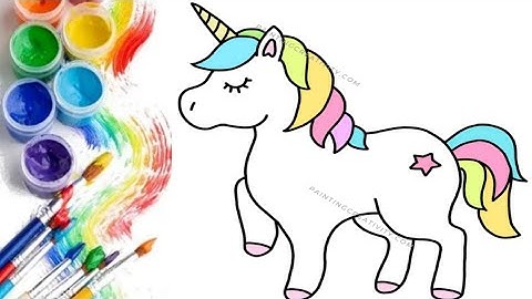 Standing Magic Unicorn | Learn How to Draw Basics With This Video #29