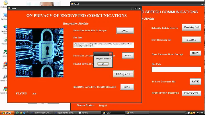 DOTNET 2012 IEEE Project On Privacy of Encrypted Speech Communications