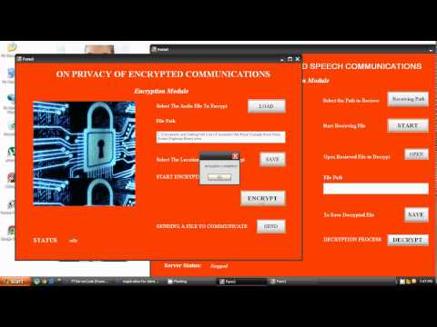 DOTNET 2012 IEEE Project On Privacy of Encrypted Speech Communications