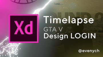 Timelapse Ui / Ux - GTA V server login window design [Adobe XD] GROUND 0