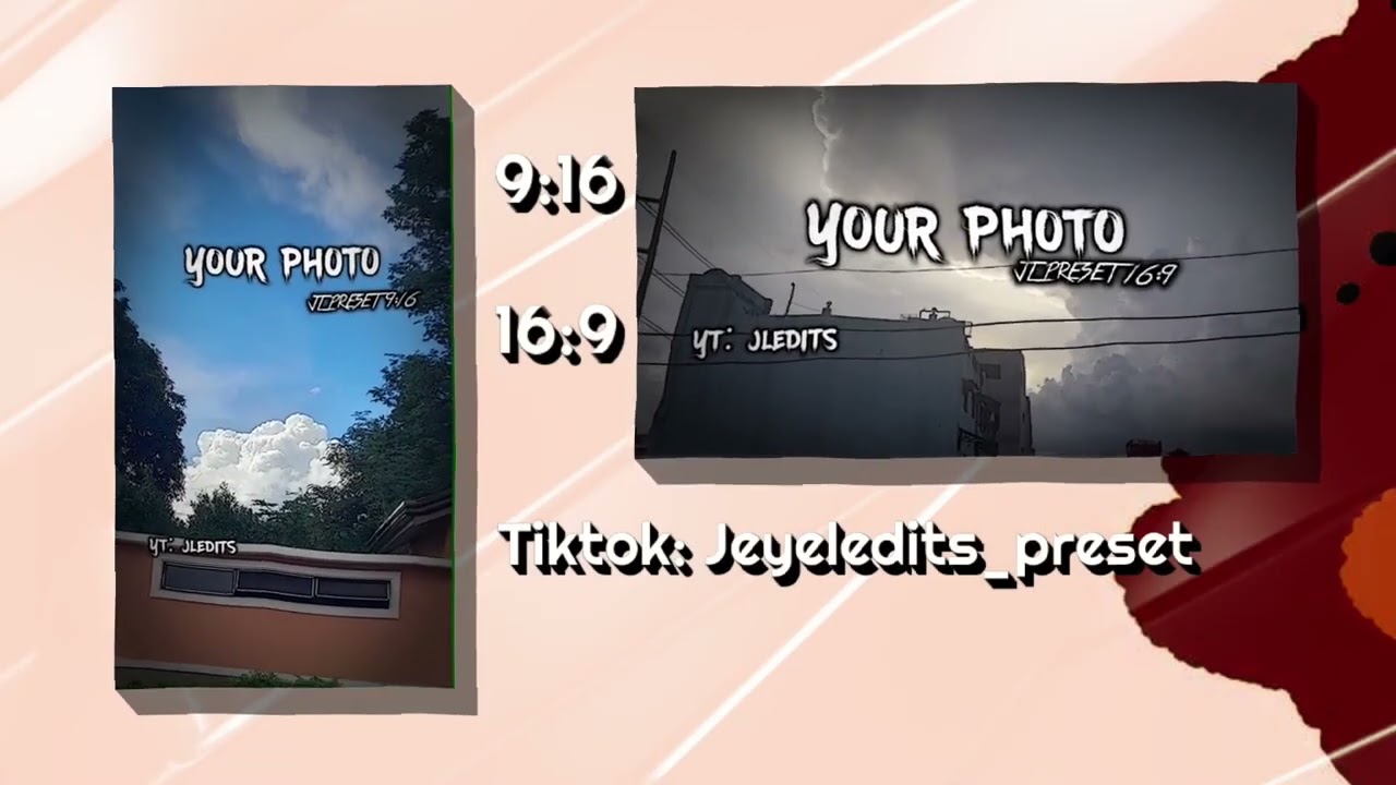LEFT AND RIGHT 9:16 and 16:9 || PRESET || JLEDITS