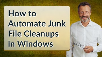 How to Automate Junk File Cleanups in Windows