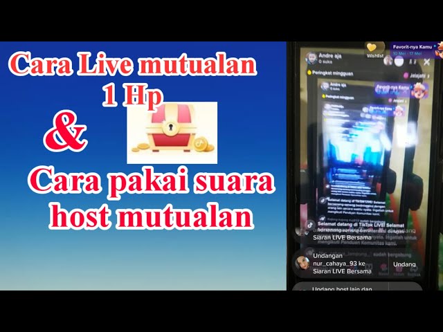 cara live mutualan di tik tok 1 Hp dan cara menggunakan  suara host mutualan tik tok.. class=