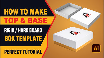 How to Make Top & Base Rigid Box Design for Luxury Product Packaging Dieline Perfect Tutorial