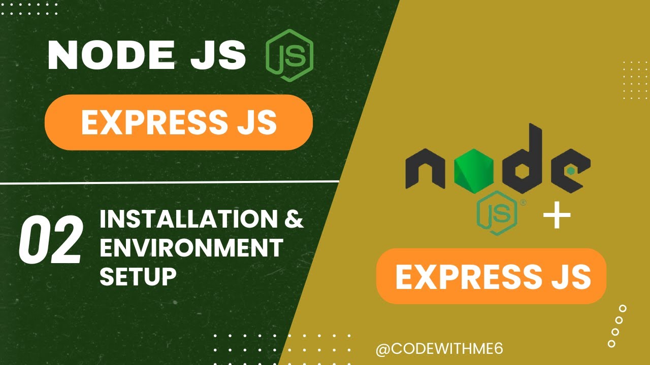 Installing Node js and Setting up Environment - YouTube