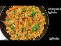 Vegetable egg noodles recipeegg noodles indian style recipe