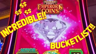 I HIT MULTIPLE BUCKET LIST BONUSES!! with VegasLowRoller on Emperor’s Coins Slot Machine!!