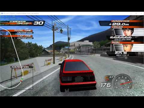 RPCS3 - Initial D Extreme Stage (Tutorial) and 2 rounds 