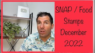 SNAP / Food Stamps in December 2022