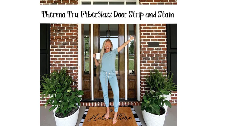 DIY Stripping Therma-Tru Fiberglass Door and Re-Staining Process