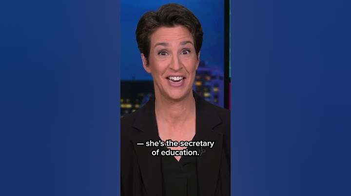 Maddow on Trump’s education secy. fumbling 'AI' pronunciation