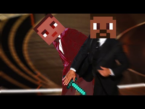 Will Smith slap portrayed in Minecraft - YouTube