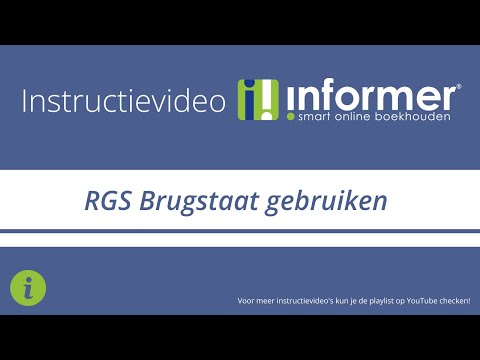 RGS Brugstaat activeren en gebruiken | Instructievideo InformerOnline (2021)