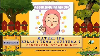 #kelas4#tema1#subtema2#ipa#, #materi kelas 4 tema 1 subtema 2 (muatan
ipa), #penerapan sifat-sifat bunyi, ipa 2, sd 1, #kelas sumber : ...