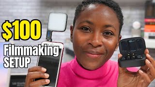 How To Start Filmmaking With 100 Camera, Lighting Audio