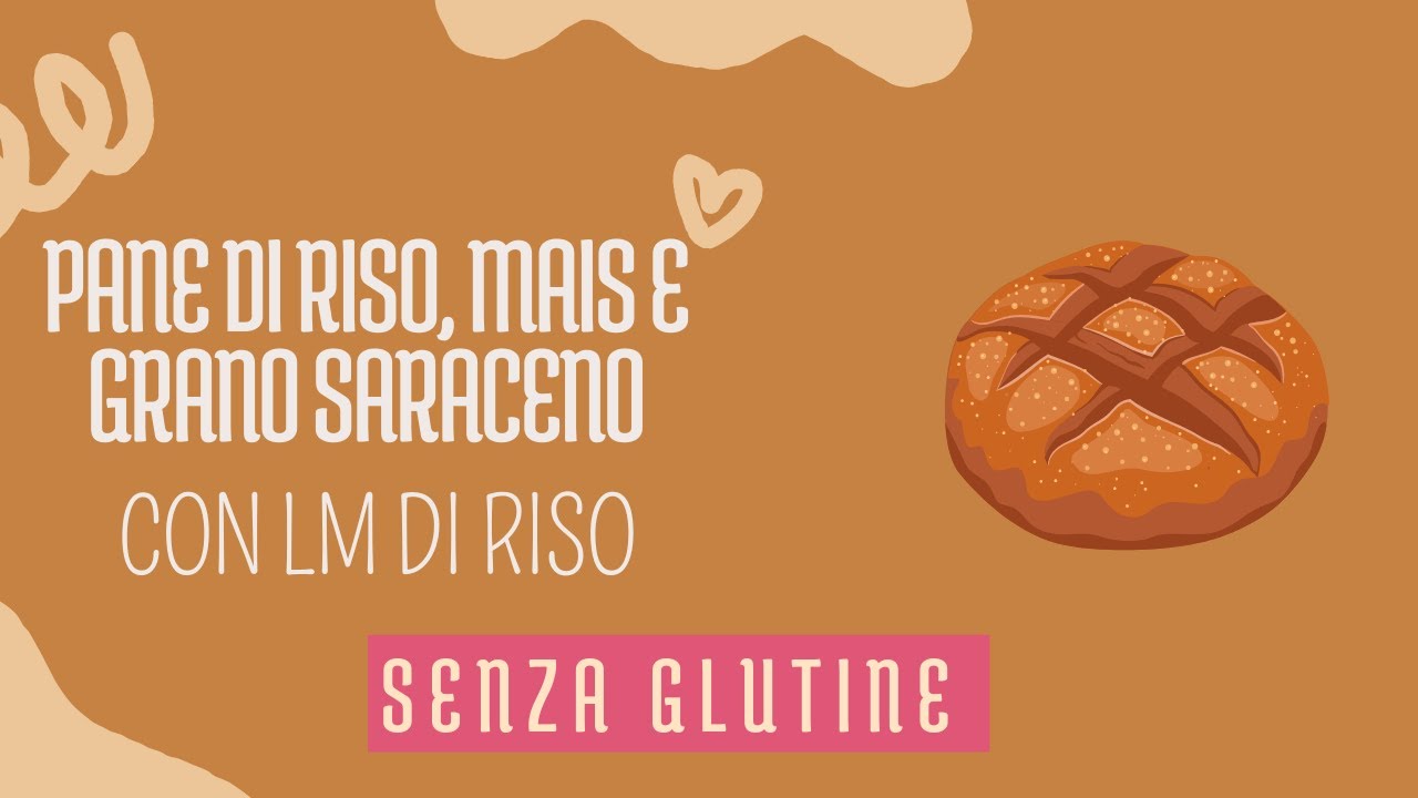 PANE DI RISO MAIS E GRANO SARACENO senza glutine e lattosio