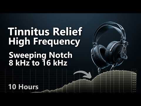 Tinnitus Relief  | High Frequency Sweeping Notch Noise |  8 kHz to 16 kHz | 10 Hours