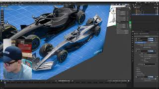 Chat Picks What I Model in Blender (Live F1 Car + Viewer Requests)