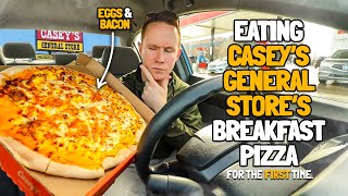 This is my first ever Bacon Breakfast Pizza from Casey's General Store gas station.